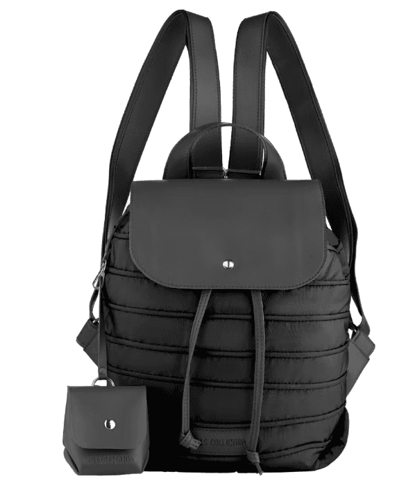 Women's Backpack in Soft Fabric Waterproof Quilted